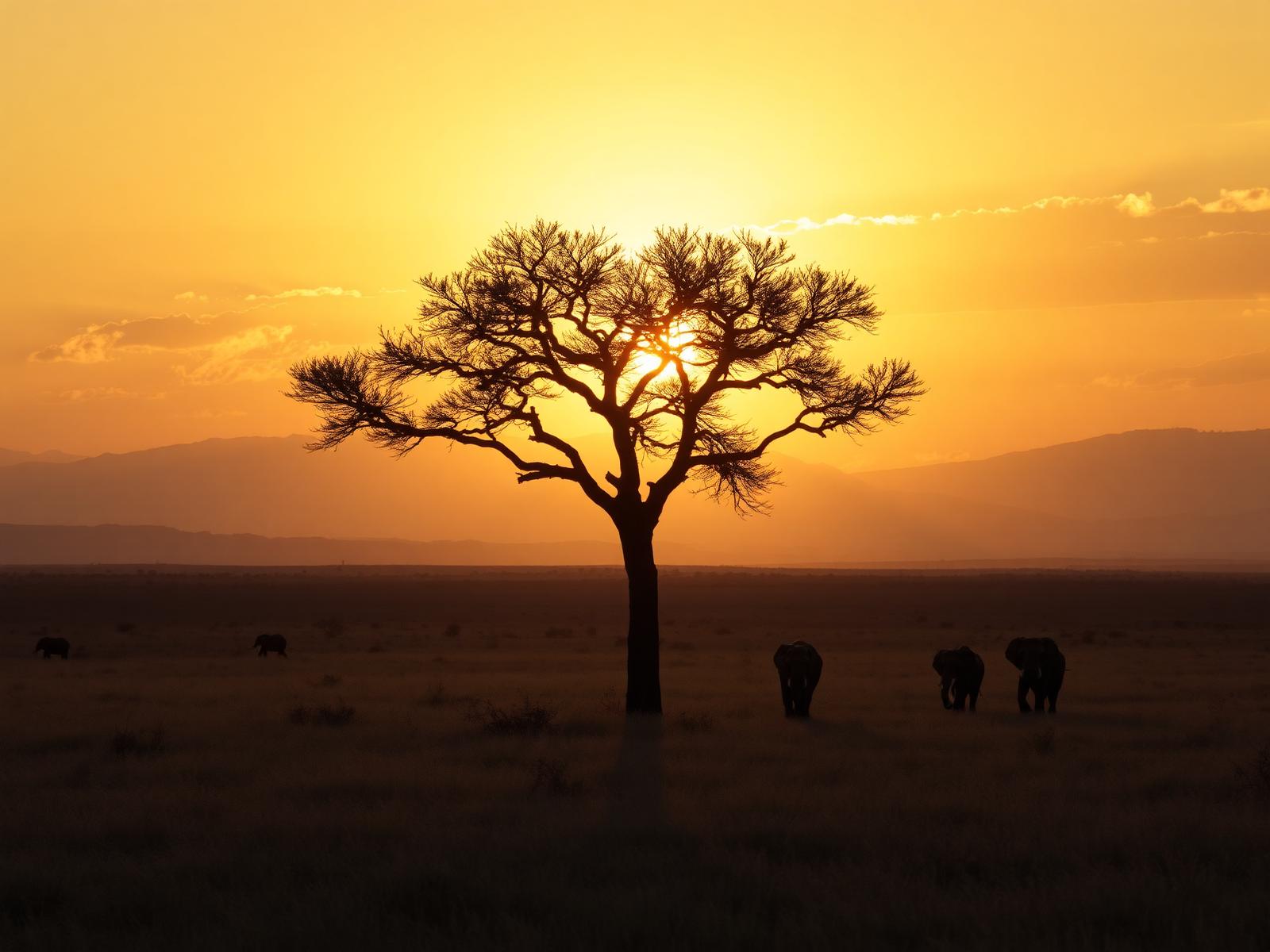 Paisagem representativa da África, destinos premium da Mais Viagens Chapecó