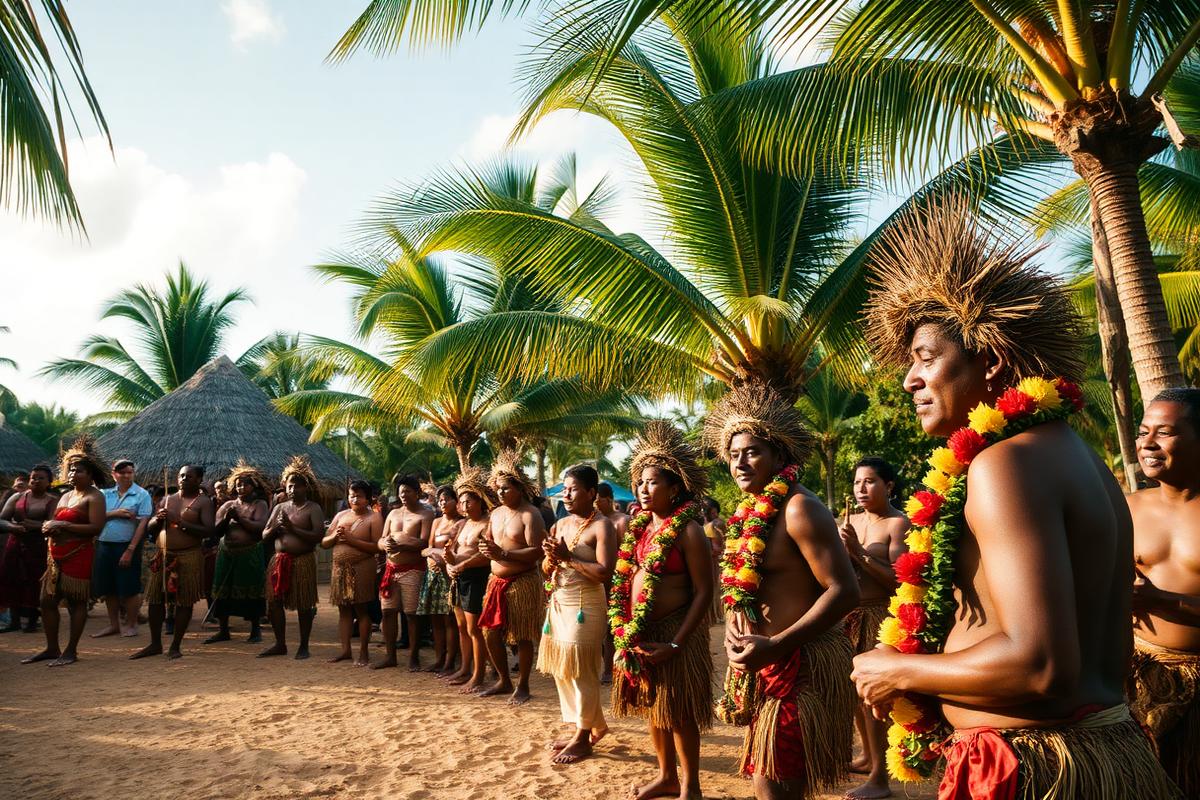 Aldeias e cultura fijiana — ponto turístico do roteiro da Mais Viagens Chapecó