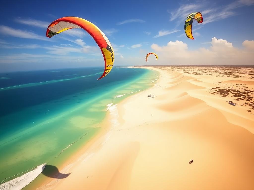 Kitesurf — ponto turístico do roteiro da Mais Viagens Chapecó