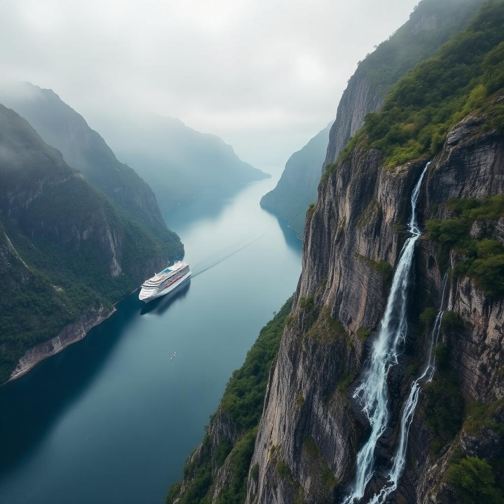 Geirangerfjord — ponto turístico do roteiro da Mais Viagens Chapecó